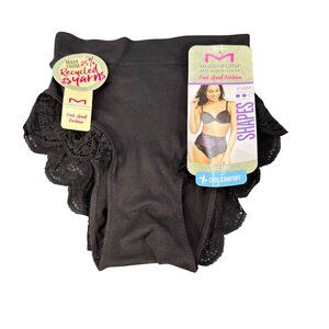 Maidenform Womens Size Small Shaper Brief Panty Firm Control Lace Black New